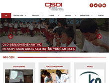 Tablet Screenshot of cisdi.org